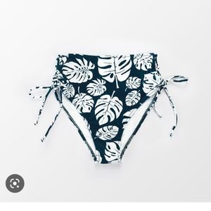 Cupshe Leafy High Waist Bikini Bottom